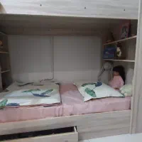 تخت دو طبقه MDF|تخت و سرویس خواب|مشهد, هنرور|دیوار