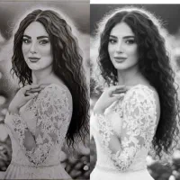 طراحی و سفارش نقاشی سیاه قلم