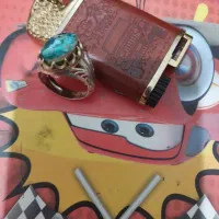 یک عد انگشتر سنگ فیروزه زنده