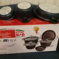 سرویس قابلمه ۸ پارچه کویر و سرویس قاشق چنگال|ظروف پختوپز|تهران, شهرک چیتگر|دیوار