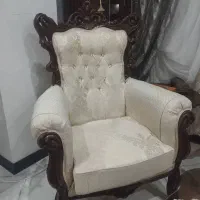مبلمان سلطنتی ۹ نفره به همراه پاتریشن تمام چوب|مبلمان خانگی و میز عسلی|ورامین, شهرک فاطمیه|دیوار