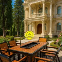 اتشدان مدل یونا آتشکده کد  b67میز ویلا باغ/باغدان