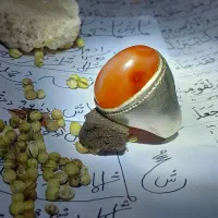 انگشتر مهره عقیق خونی سلتانی زنده