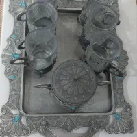 سرویس چای خوری پیونر نگین دار|ظروف سرو و پذیرایی|قم, باسکول|دیوار