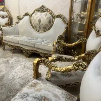 مبل سلطنتی ۷ نفره و میز ناهارخوری ۶ نفره|مبلمان خانگی و میز عسلی|تهران, جیحون|دیوار