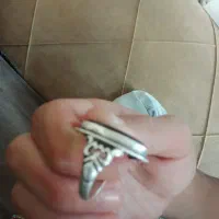 انگشتر نقره دست ساز|جواهرات|ابریشم, |دیوار