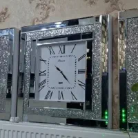 ساعت دکوراتیو اینه ای مزین به نگین