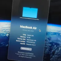Macbook air m3 13 512gمک بوک نو با بیمه و گارانتی|رایانه همراه|تبریز, |دیوار
