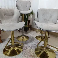 صندلی اپن و لوستر وآباژور