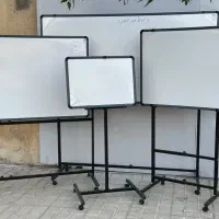 انواع تخته وایت برد شیشه ای و فلزی پرتابل پایه دار