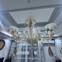 لوستر ۸ شاخه شیشه ای