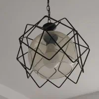 ۳عدد لوستر (فلزی شیشه ای)