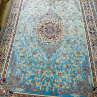 ۲ عددقالی سلیمان کلکسیون حریر ابی