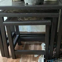 پا مبلی سه سایز چوب راش