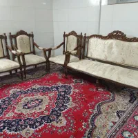 فروش یه ست مبل هفت نفره سلطنتی با تخت|مبلمان خانگی و میز عسلی|بیرجند, |دیوار