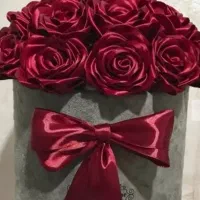 باکس گل ربانی وشمع|صنایع دستی و سایر لوازم تزئینی|لالجین, |دیوار