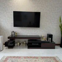 میز تلویزیون ۲ تکه بسیار تمیز بدون خط و خش