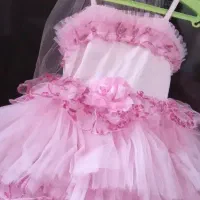 لباس عروس صورتی بچگانه