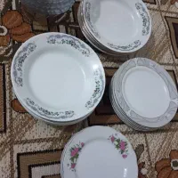 بشقاب غداخوری کاسه شیشه پیش دستی چینی