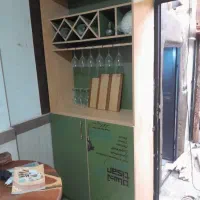 میز بار چوب طبیعی دست‌ساز