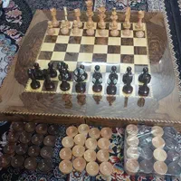 تخته نردو شطرنج کار سنندج چوب گردوی ناب|کلکسیون و سرگرمی|مشهد, هفده شهریور|دیوار