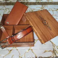 ست کامل چرم اصل مردانه افرا