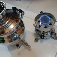 سماور گازی برنجی ۶ لیتری مارک شبنم سنگین نو نو|سماور، چایساز، قهوهساز|گناباد, |دیوار