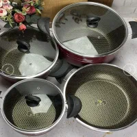 سرویس قابلمه و ماهی تابه طرح زنبوری