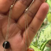 گوشواره نقره با سنگ اصل