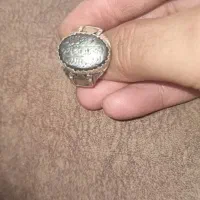 انگشترنقره رکاب دست ساز نجف نگین حدید