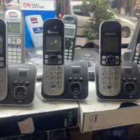 تلفن بیسیم پاناسونیک ۶۸۲۱ با منشی باتری آداپتور نو