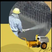 پلاستر با دستگاه شات کریت (ملات پاش)