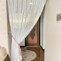 فروش فوری- پرده حریر|پرده، رانر، رومیزی|شاهین‌شهر, شهرک ردانی پور|دیوار