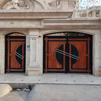 نقاشی ساختمان درب پنجره چوب