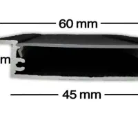 پروفیل توکار کنافی 12 میل کد 25