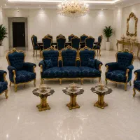 فروش فوری مبلمان ۷ نفره + میز ناهارخوری ۸ نفره