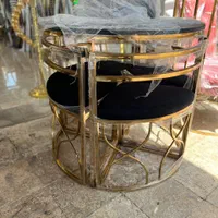 میز غذا خوری فلزی 6نفره صفحه ام دی /*|میز و صندلی غذاخوری|ارومیه, |دیوار