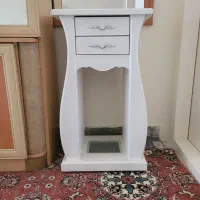 میز تلفن رنگ صدفی