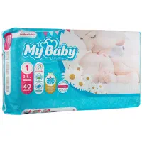 پوشک مای بیبی سایز ۱  ۴۰تایی قیمت قدیم