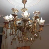 لوسترتمام برنز قدیمی وزن سنگین|لوستر و چراغ آویز|اسلام‌شهر, مسکن مهر اسلاشهر (شهرک امام خمینی)|دیوار