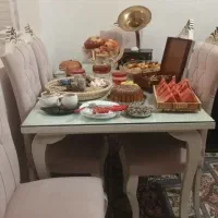 میز|میز و صندلی غذاخوری|لوشان, |دیوار