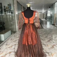 پیراهن مجلسی شیک رنگ سال قهوه ای زیبا|لباس|رضوانشهر, |دیوار