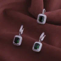 نیم ست نقره زنانه مدل زمرد AMT-M206 با قیمت مناسب|جواهرات|رشت, بازار|دیوار