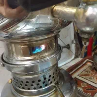 سماور نفتی برنجی قدیمی (با نفت )|سماور، چای‌ساز، قهوه‌ساز|مشهد, رضاشهر|دیوار