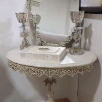 آیینه و شمعدان کلاسیک سنگین و سالم