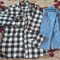 ست مردانه پیراهن XL و شلوار 32 تمیز