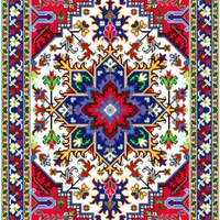 زیرپایی با دار قالی نقشه سنتی و عددی|فرش|قم, سراجه (۱۵ خرداد)|دیوار