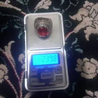 انگشتر نقره نگین یاقوت سرخ الماسی|جواهرات|شهر بابک, |دیوار