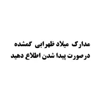 مدارک به نام میلاد ظهرابی گمشده
