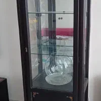 بوفه ویترین چوبی ایستاده